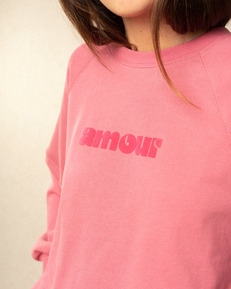 Sweat shirt Amour Pink