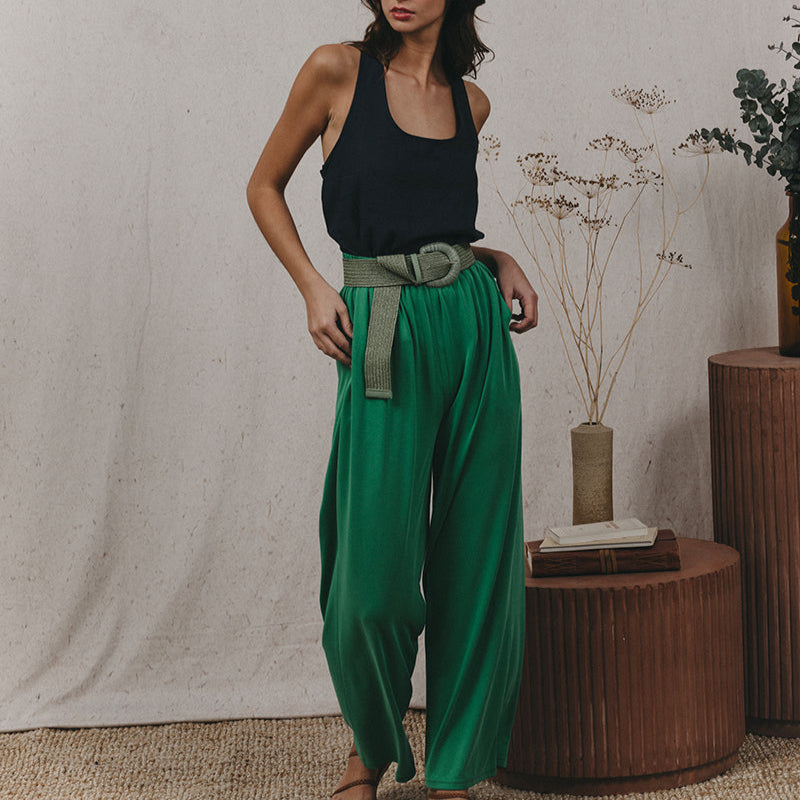 Pantalon Karité Vert en Modal