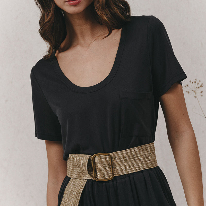 T-shirt Kyle Anthracite en Modal