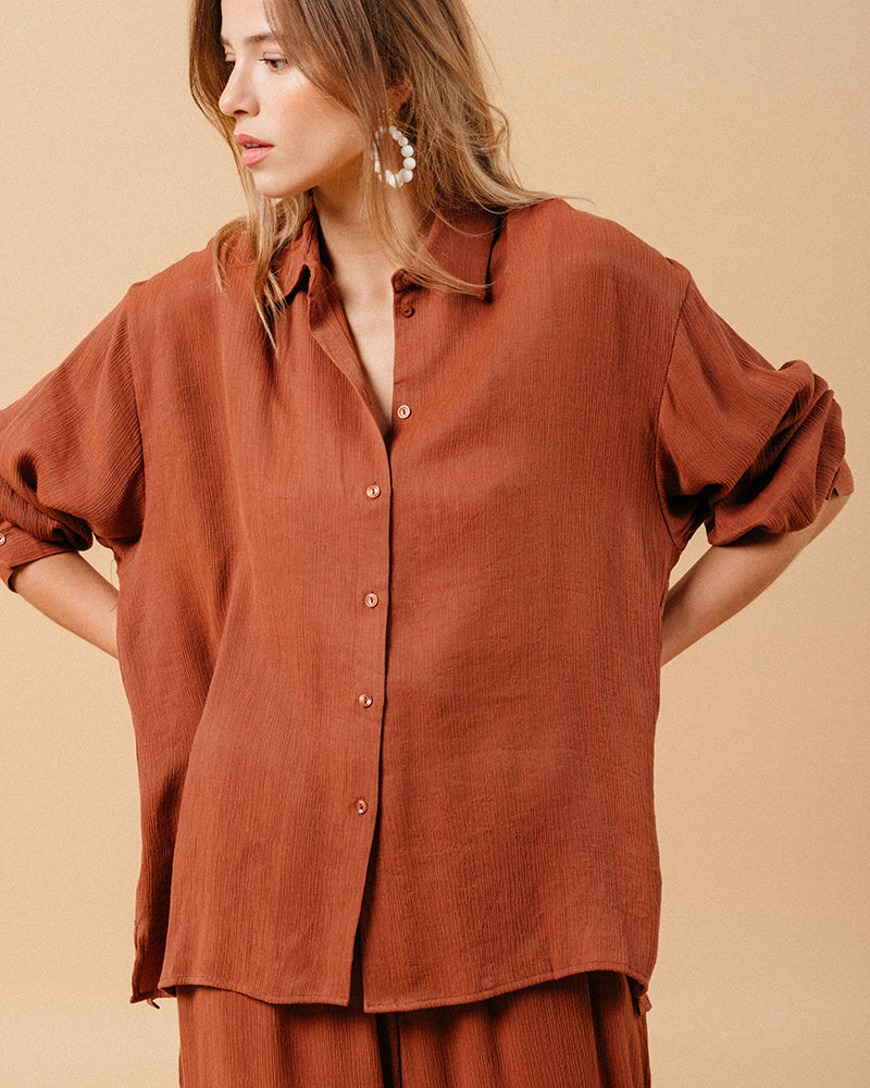 MARKET / CHEMISE MARRON