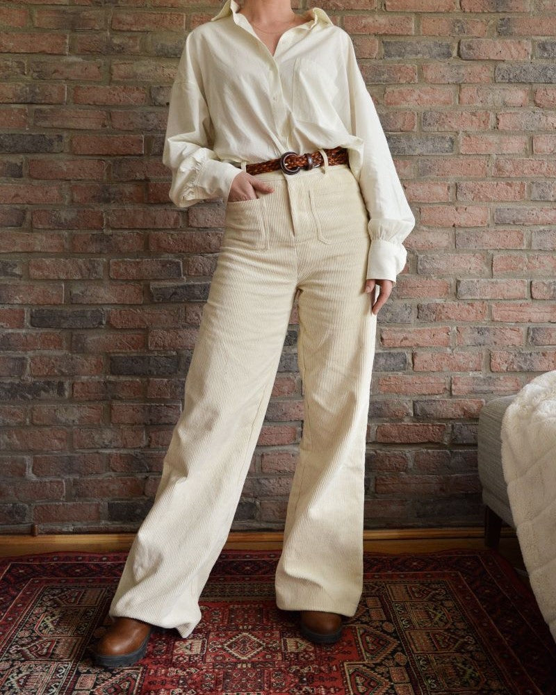 Pantalon velours côtelé LAYTON - Grace & Mila
