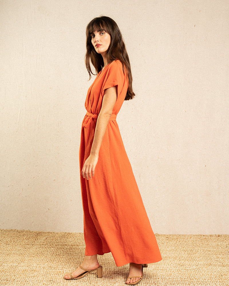 Robe Ingrid Pêche