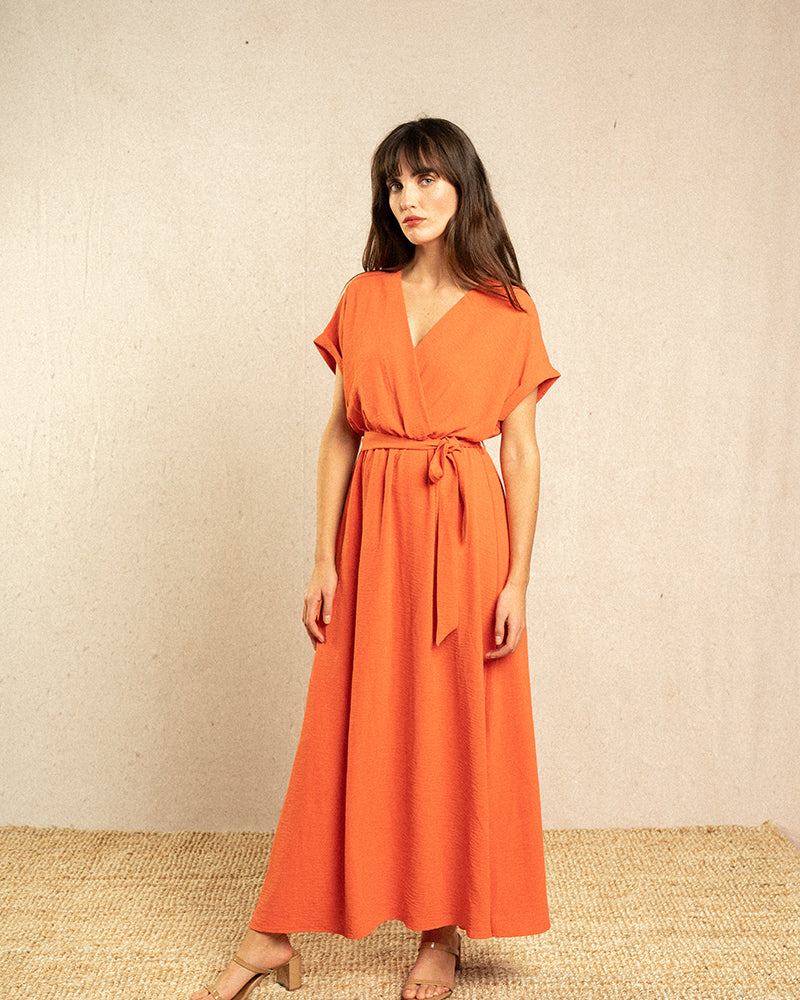 Robe Ingrid Pêche