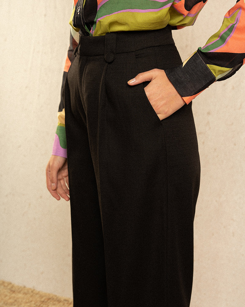 Pantalon Irvine Noir Grace & Mila
